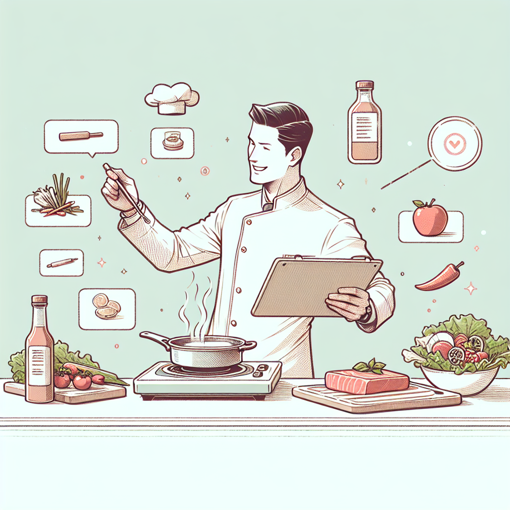 Pastelková ilustrace znázorňující téma: Kurzy vaření