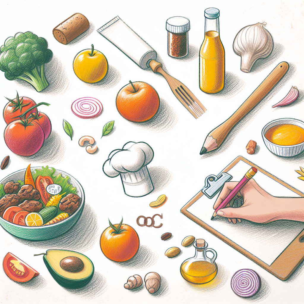 Pastelková ilustrace znázorňující téma: Zdravá výživa