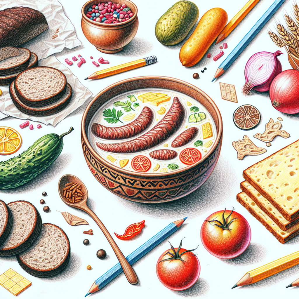 Pastelková ilustrace znázorňující téma: Zdravé vaření