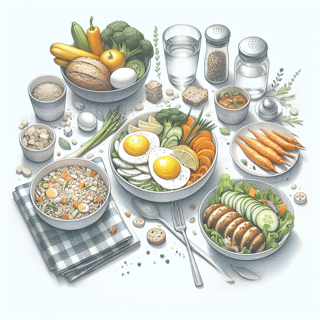 Pastelková ilustrace znázorňující téma: Zdravá strava