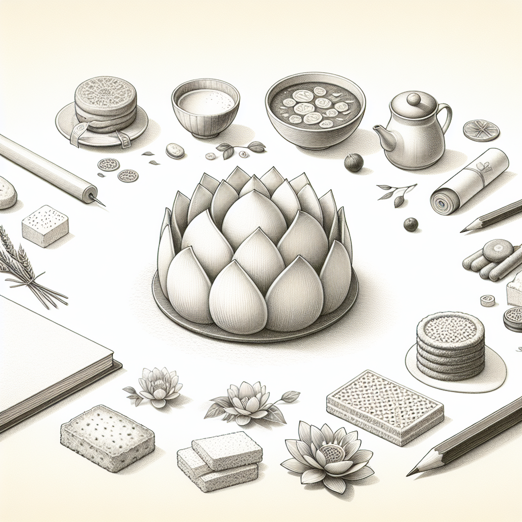 Pastelková ilustrace znázorňující téma: Dezerty