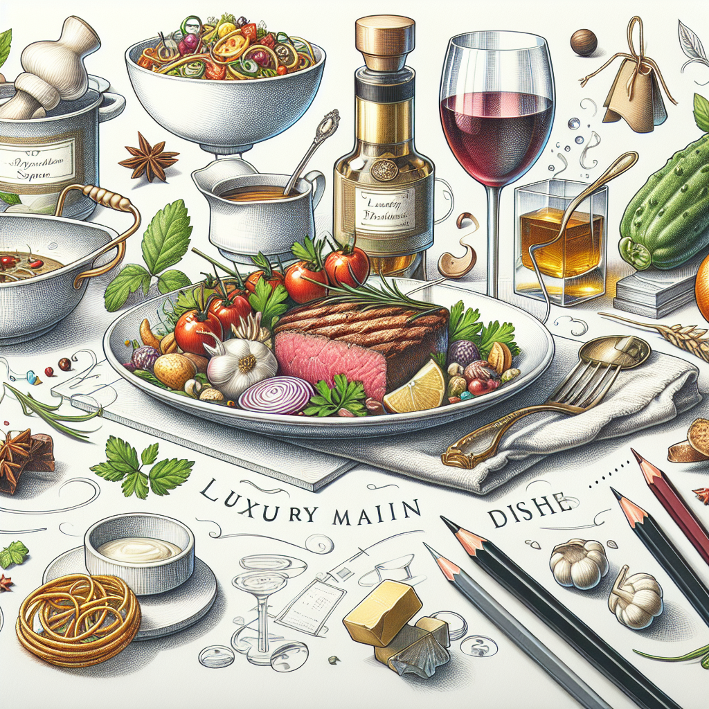 Pastelková ilustrace znázorňující téma: Gastronomie
