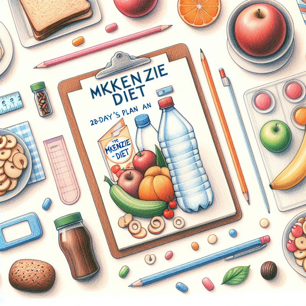 Pastelková ilustrace znázorňující téma: Jídelníčky a diety