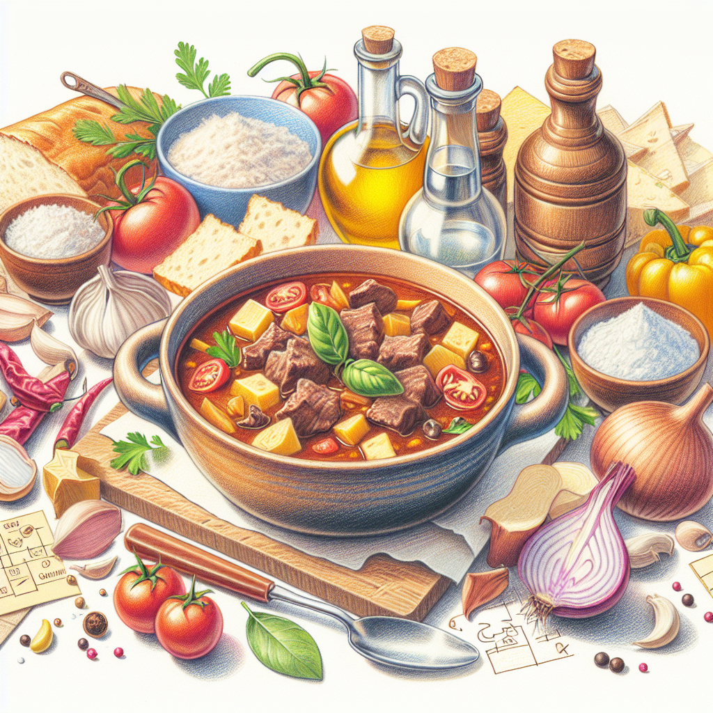 Pastelková ilustrace znázorňující téma: Recepty