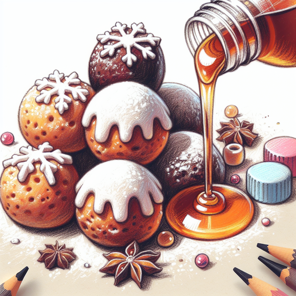 Pastelková ilustrace znázorňující téma: Dezerty