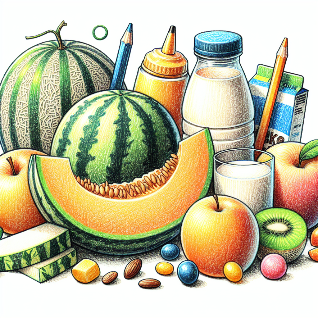 Pastelková ilustrace znázorňující téma: Zdravé stravování