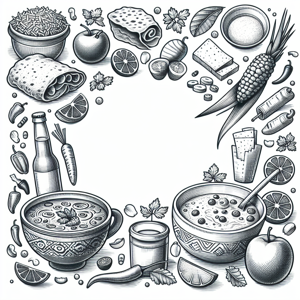 Pastelková ilustrace znázorňující téma: Kuchyně