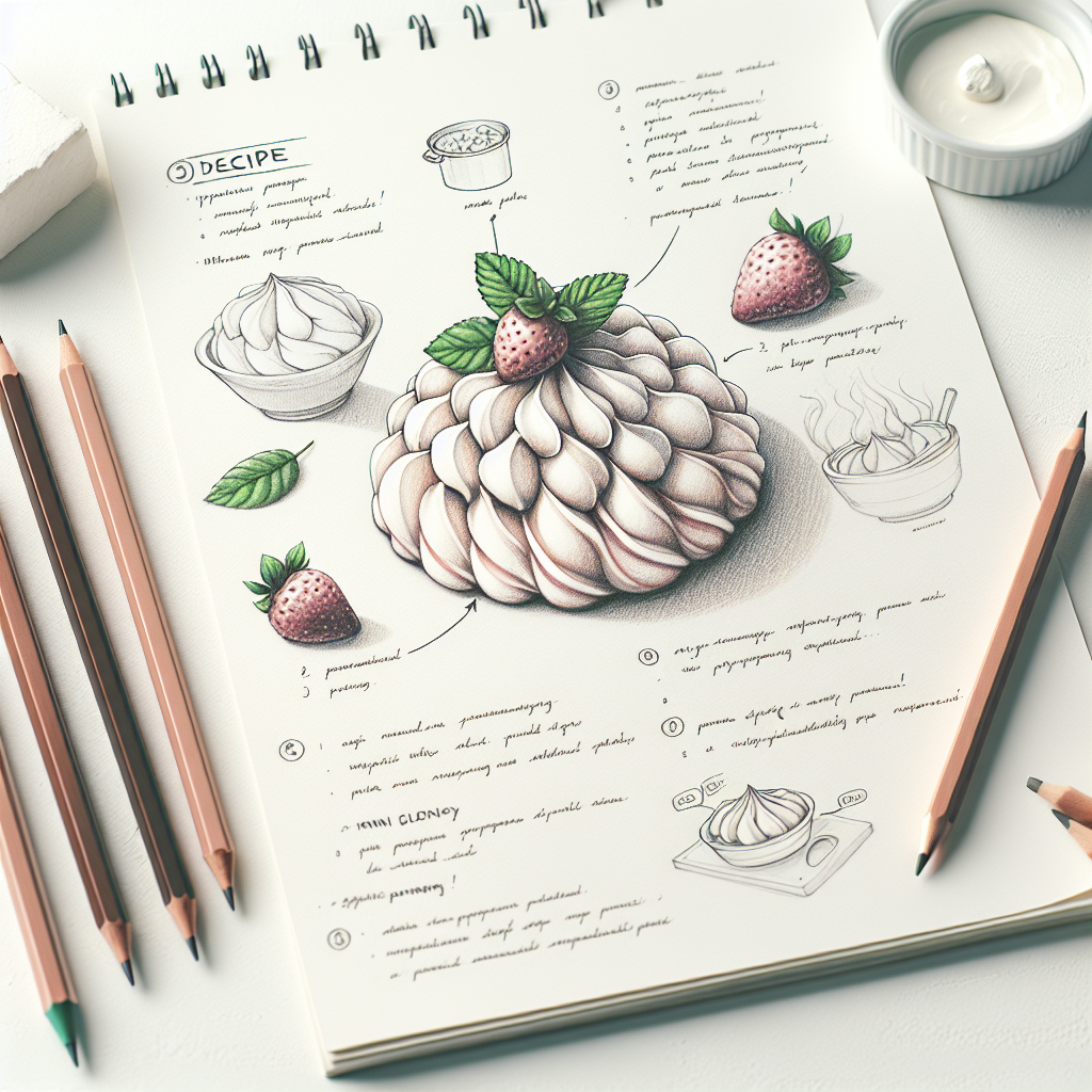 Pastelková ilustrace znázorňující téma: Recepty