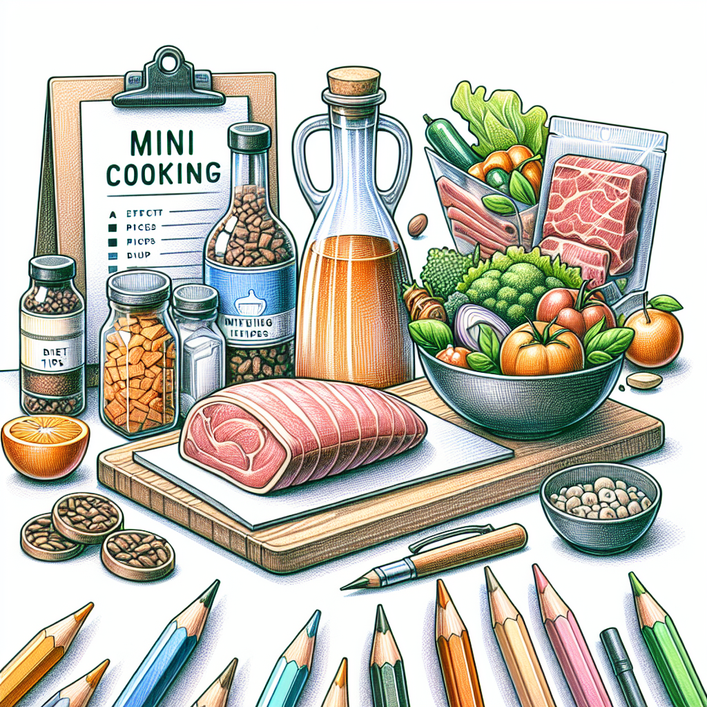 Pastelková ilustrace znázorňující téma: Vaření