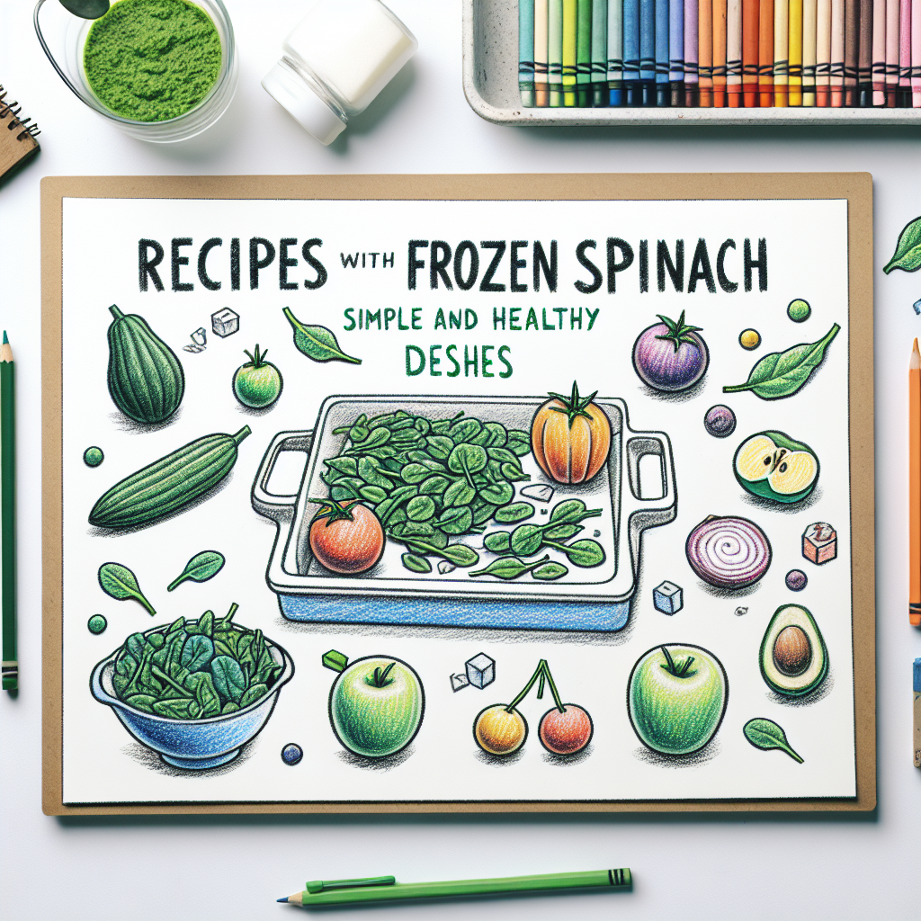 Pastelková ilustrace znázorňující téma: Recepty