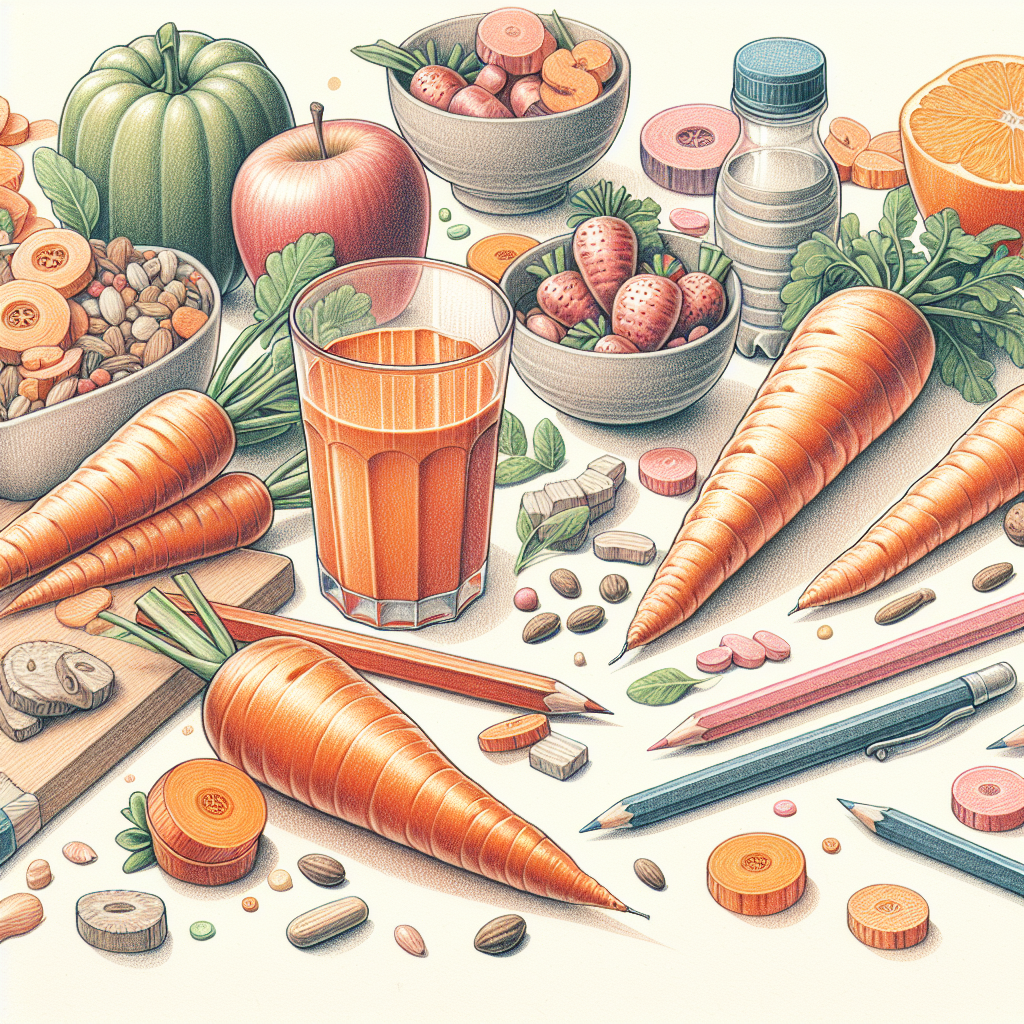 Pastelková ilustrace znázorňující téma: Diety a výživa