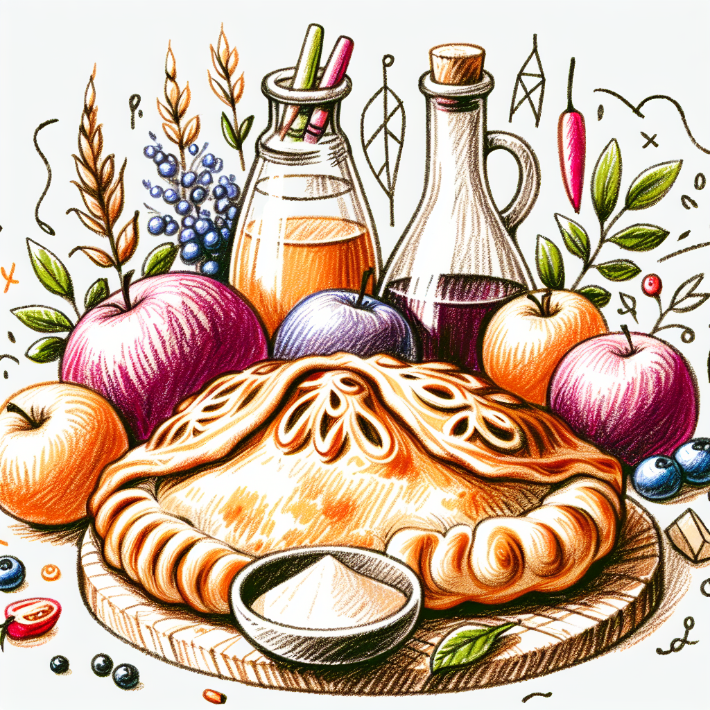 Pastelková ilustrace znázorňující téma: Recepty