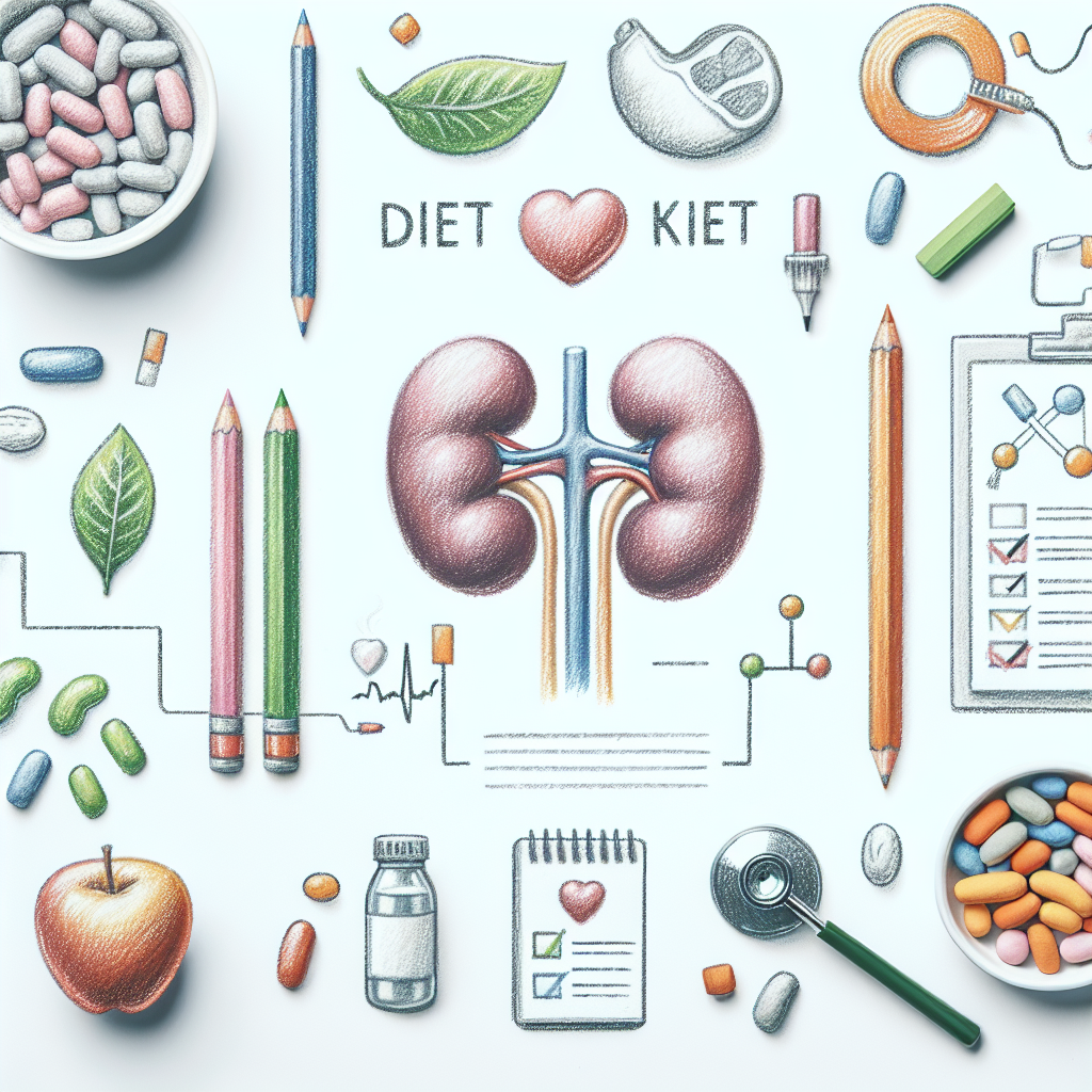 Pastelková ilustrace znázorňující téma: Zdraví ledvin