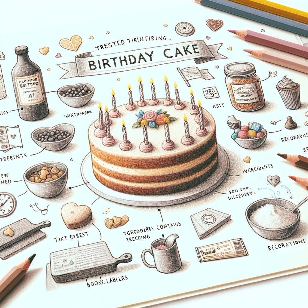 Pastelková ilustrace znázorňující téma: Recepty