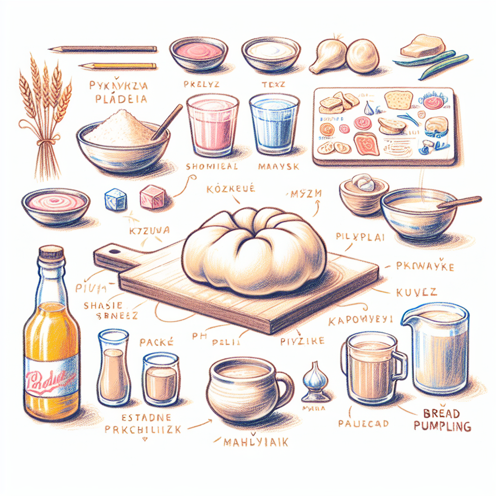Pastelková ilustrace znázorňující téma: Gastronomie