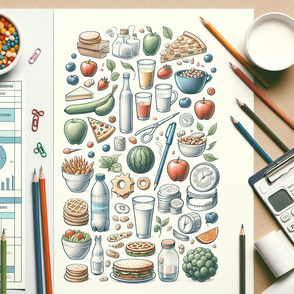 Pastelková ilustrace znázorňující téma: Zdravé stravování