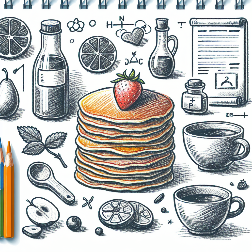 Pastelková ilustrace znázorňující téma: Recepty