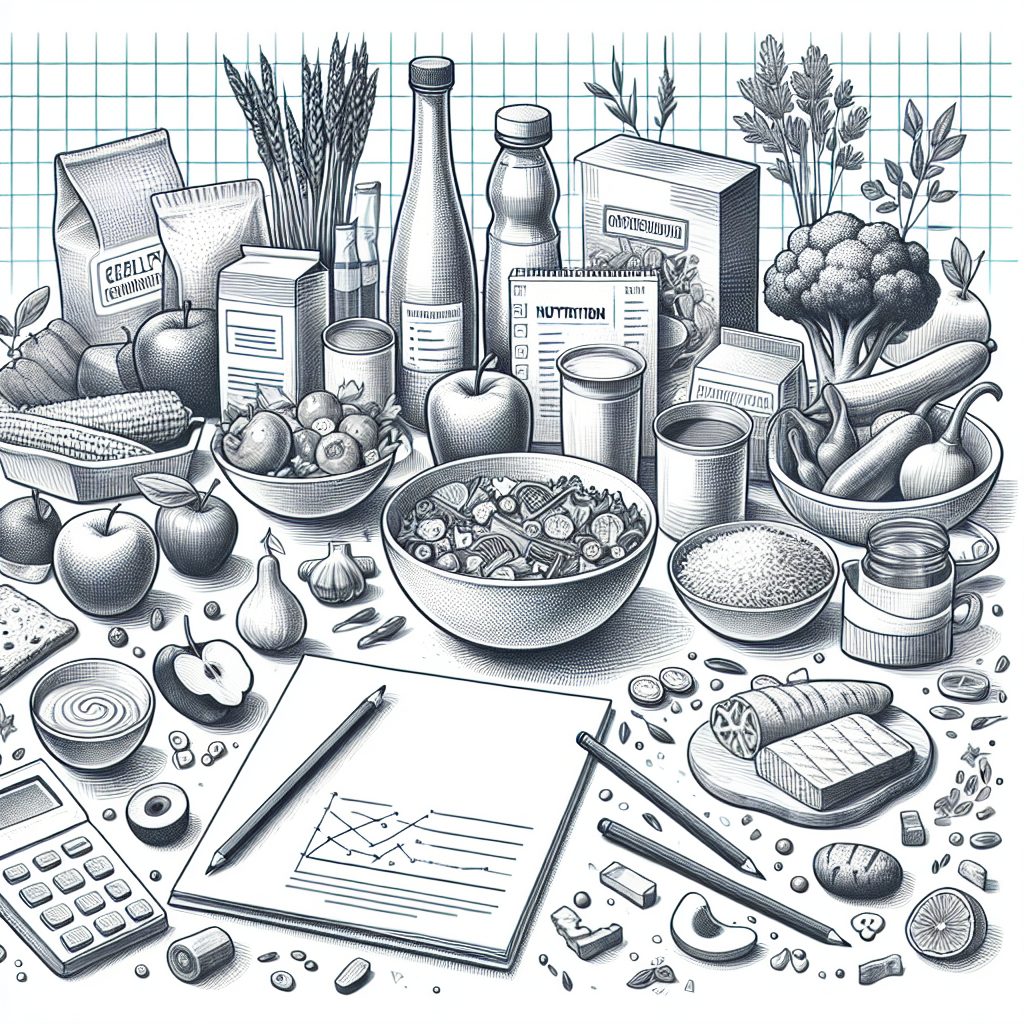 Pastelková ilustrace znázorňující téma: Výživa