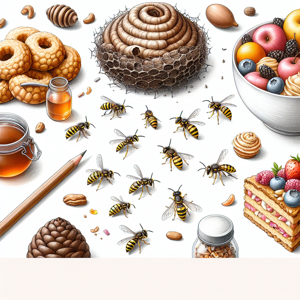 Pastelková ilustrace znázorňující téma: Dezerty